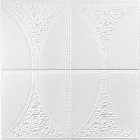 Al Мягкая 3D панель самоклеющаяся декоративная для потолка на стену 3д самоклейка моющаяся 700x700x4мм (117)