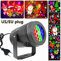 Лазерная установка-проектор 1367-3 (43ск) Лазерный проектор Свет для новогодней декорации i