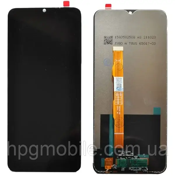 Дисплей для Vivo Y15s модуль (екран та сенсор) з рамкою, оригінал, Чорний, фото 1