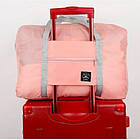 Дорожня сумка складана водонепроникна Wind Blows Рожева, фото 7