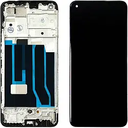 Дисплей для Oppo A94 5G/ A95 5G/ Reno 5Z/ F19 Pro 5G (4908719) модуль (екран та сенсор) з рамкою, оригінал, Чорний
