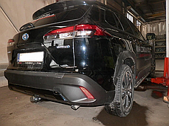 Фаркоп Toyota Corolla Cross 2022- (Тойота Королла Крос) Швидкознімний автомат на ручці