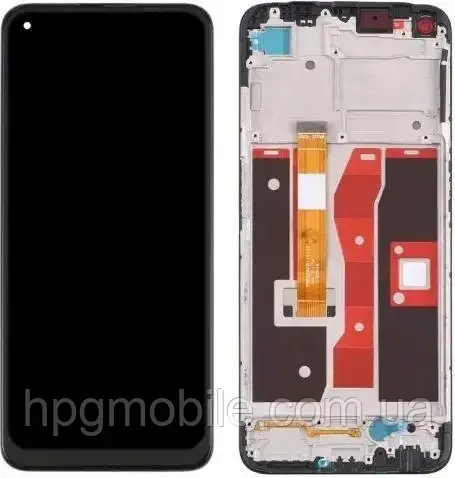 Дисплей для Oppo A54 4G модуль (екран та сенсор) з рамкою, оригінал, Чорний, фото 1