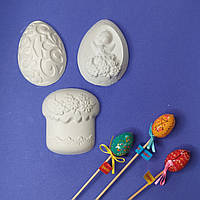 Пасхальный набор гипсовых фигурок пасха Ципа яйцо для творчества гипсовые фигурки для раскраски