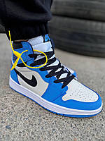 Nike Air Jordan 1 Retro High Blue White Black 2