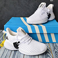 Фирменные женские молодежные кроссовки Adidas White адидас белые фирменные летние текстильные легкие 36