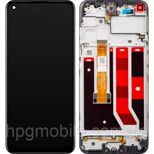 Дисплей для Oppo A72 5G / A73 5G (4907746) модуль (екран та сенсор) з рамкою, оригінал, Чорний, фото 1