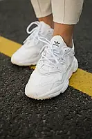 Женские кроссовки Adidas Ozweego, белый, рефлектив, Вьетнам Адідас Озвіго білі рефлектив 37