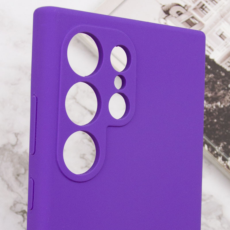 Чохол силіконовий для Samsung S24 Ultra Silicone Case Full (Виноградний)
