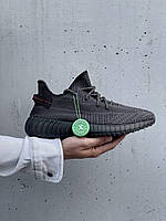 Adidas Yeezy Boost 350 V2 Black (хРефлективные шнурки)