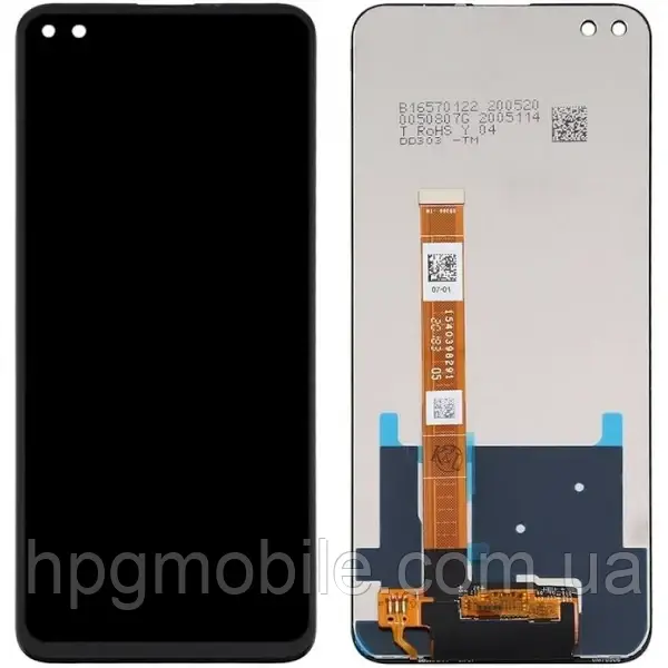 Дисплей для Oppo A92s / Realme 6 Pro модуль (екран та сенсор) оригінал, Чорний, фото 1