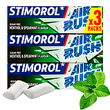 Жуйки Stimorol Air Rush Menthol Spearmint 3х10шт (15.03.2025), фото 3