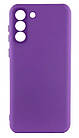 Чохол силіконовий для Samsung S24 Plus Silicone Case Full (Виноградний), фото 4