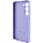 Чохол силіконовий для Samsung S24 Plus Silicone Case Full (Бузковий), фото 3