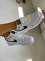 Nike Air Force 1 White Black Gold