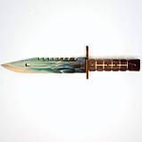 Дерев'яний Дитячий ніж "М-9 BAYONET DRAGON GLASS" Око Дракона з STANDOFF 2, іграшкова зброя, фото 4