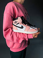 Nike Air Jordan 1 Retro High Pink «Black Logo» 1