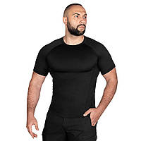 Футболка Camotec Thorax 2.0 HighCool Black, термоактивная футболка, мужская черная футболка тактическая