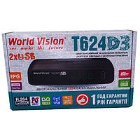 Т2 ресивер World Vision T624D3 +IPTV 12мес.