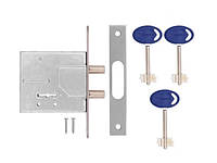 Замок врезной Шерлок 02.03 сувальдный, 2-х ригельный (11мм), 3кл