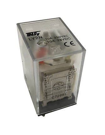Реле проміжне РП32-LY2 10А 24DС LED 2p Ny95505061, фото 1