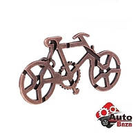 Металева головоломка завиток "Велосипед " лита головоломка для дорослих та дітей з 2 частин 3D пазл 3D PUZZLE