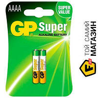 Батарейка GP AAAA LR61 Super Alkaline 2шт. (GP25A-2U2)