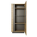 Вітрина низька у вітальню з ЛДСП 1D1W/72 Arco (Marco) Perfect Home Графіт/Дуб артизан, фото 3