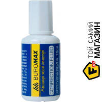 С кисточкой Buromax Корректор BUROMAX fluid "JOBMAX" 20ml (BM.1003)