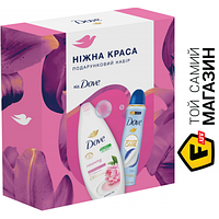 Набор косметики Dove Подарочный набор для женщин для женщин Нежная красота Пион и Розовое масло