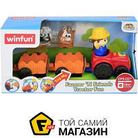 Машинка Winfun Игровой набор Трактор с аксессуарами 1304-NL