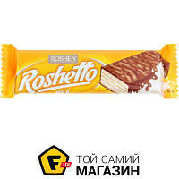 Батончик Roshen Батончик вафельный Roshetto milk chocolate (4823077607592) 32 г