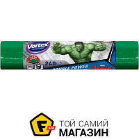 Мешки для мусора Vortex Мешки для бытового мусора Hulk MAX крепкие 240 л 5 шт.