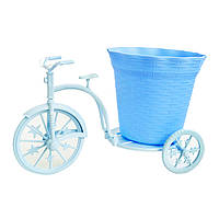 Декоративный пластмассовый велосипед для цветов (Б) 18х35 см