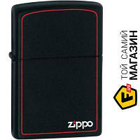 Зажигалка Zippo 218ZB (BLACK MATTE w/ZIPPO BORDER)