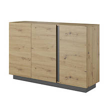 Комод в вітальню з ЛДСП 3D/138 Arco (Marco) Perfect Home Графіт/Дуб артизан