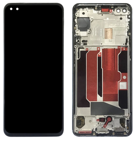 Дисплей (екран) для OnePlus Nord /OnePlus 8 Nord 5G + touchscreen, чорний, OLED, гарної якості, з вузькою, фото 1