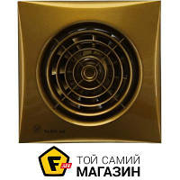 Осьовий побутовий накладний (настінний/стельовий) вентилятор витяжний Soler&Palau Silent-100 CZ Gold золотий