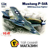 Модель 1:48 самолеты - ICM - Американский самолет Mustang P-51A 1:48 (ICM48161) пластмасса