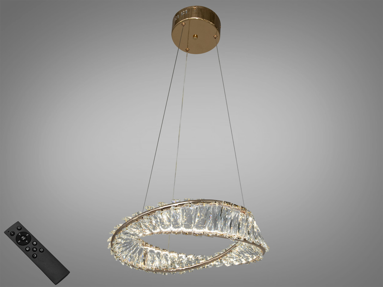 Кришталева світлодіодна люстра 548/400G, фото 1