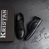 Туфлі чоловічі класичні, чорні шкіряні туфлі з натуральної шкіри *114 ч*, фото 6