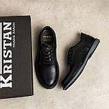 Туфлі чоловічі класичні, чорні шкіряні туфлі з натуральної шкіри *114 ч*, фото 7