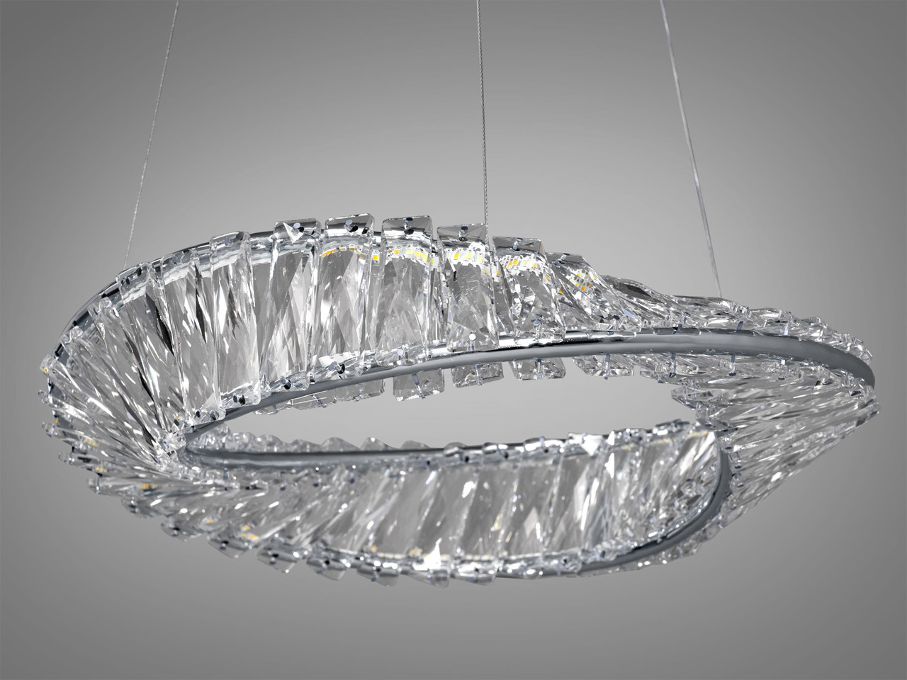 Кришталева світлодіодна люстра 548/400CH, фото 1
