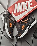 Чоловічі чорні кросівки Nike, Осінні спортивні кросівки з натуральної шкіри *Nr-232/16*, фото 3