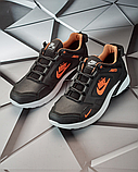 Чоловічі чорні кросівки Nike, Осінні спортивні кросівки з натуральної шкіри *Nr-232/16*, фото 4