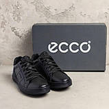 Чоловічі кеди чорні, Класичні чоловічі шкіряні кеди демісезонні *ек-1*, фото 5