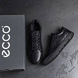 Чоловічі кеди чорні, Класичні чоловічі шкіряні кеди демісезонні *ек-1*, фото 6