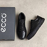 Чоловічі кеди чорні, Класичні чоловічі шкіряні кеди демісезонні *ек-1*, фото 7