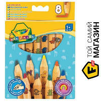 Crayola 8 цветных карандашей из красного дерева; 1+ (3678)