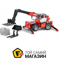 Строительная техника Bruder Дорожный погрузчик Manitou MRT 2150 + аксессуары, 1:16 (02129)